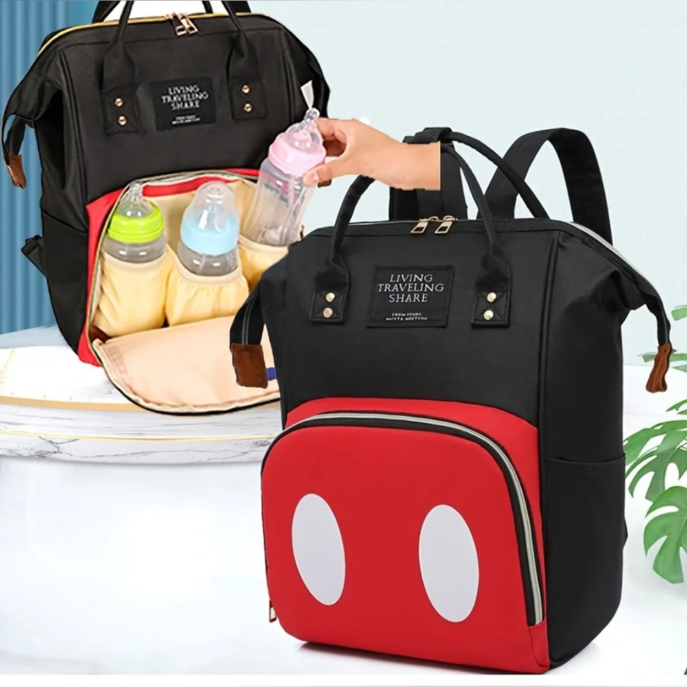 Mickey Multi-Purpose Mommy Baby Backpack Oxford Diaper Bag Disneyland Travel - Picture 4 of 6